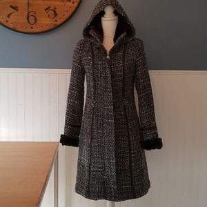 Guess Brand Wool Knit Coat